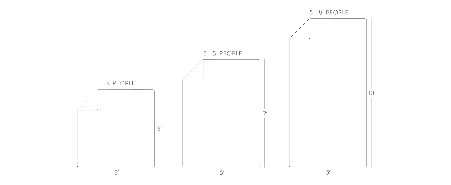 Outdoor Blankets size
