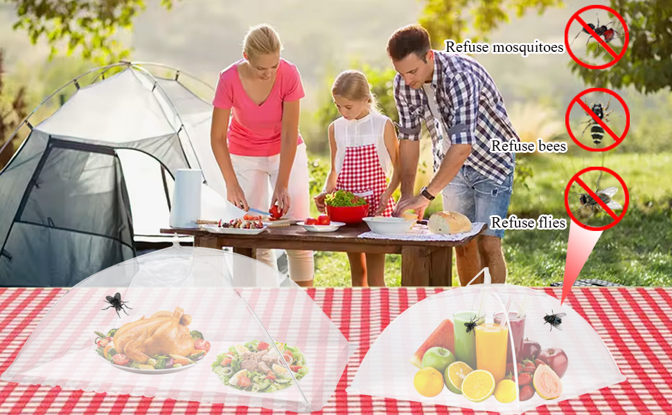 picnic food covers mesh