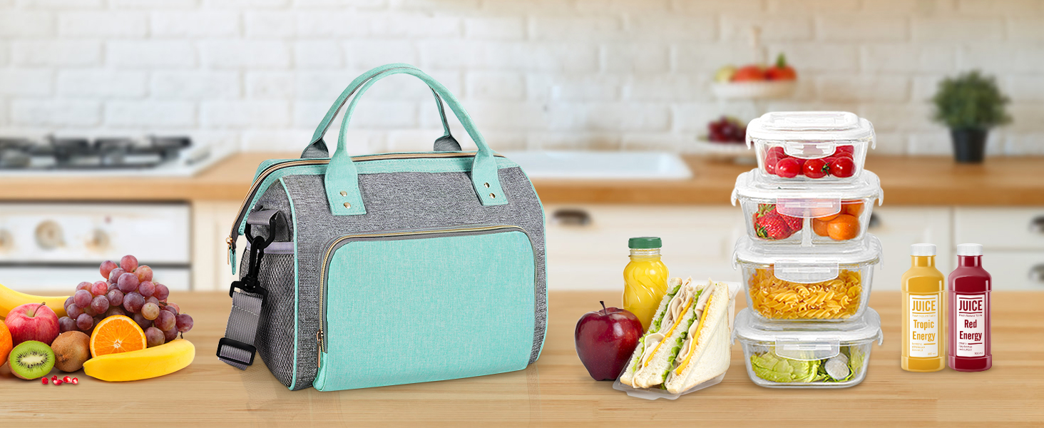 Large capacity lunch bags