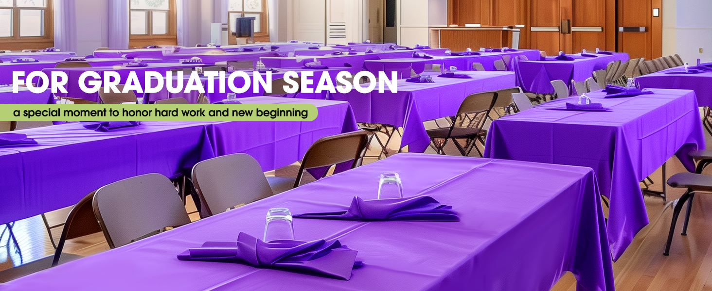 purple tablecloth