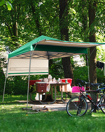 double awning