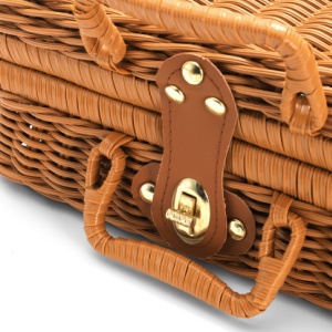 Wicker Suitcase Basket