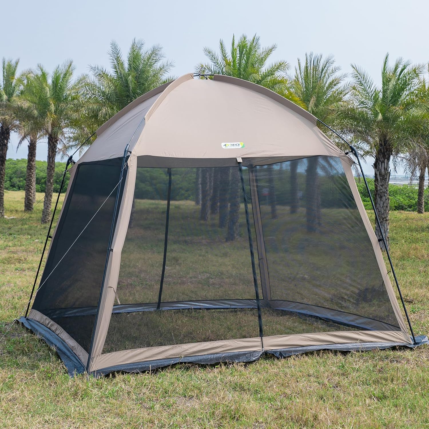 12x12 Ft Screen House Tent - Instant Pop Up Mesh Canopy Shelter with Waterproof & Sunshade Roof, Easy Setup for Camping, Backyard, Beach, Picnic