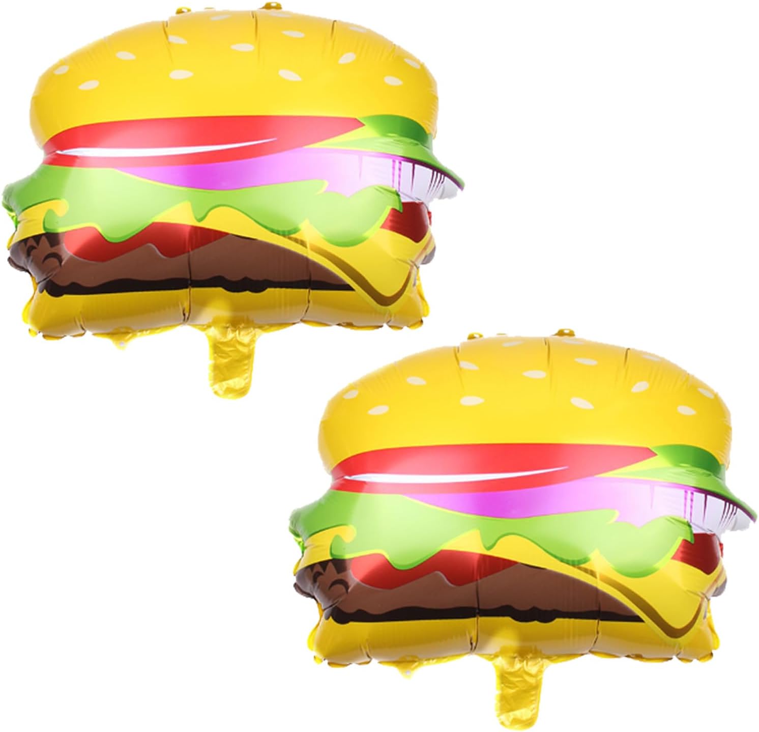 2PCS Hamburger Balloons Foil Aluminum Food Balloon Birthday Party Decorations