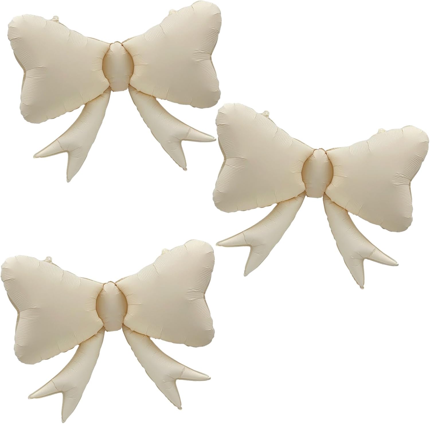 3 Pcs Bow Big Balloon Macaron White Bow Theme Birthday Party Baby Shower Girl Party Decoration Suppli