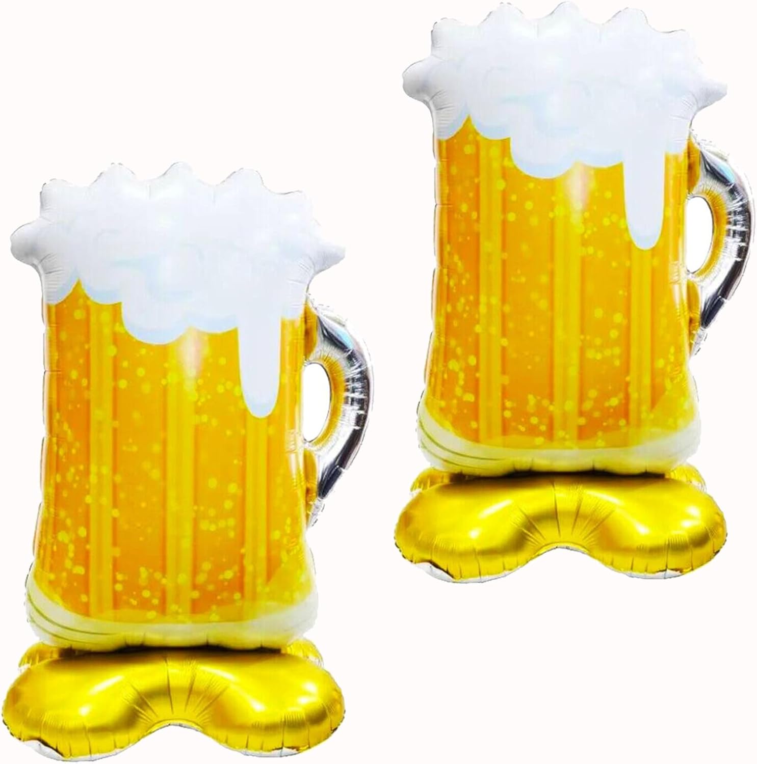38.5 * 58.3inch Beer Balloons/Standing Beer Mug Balloons suitable for beer festivals Father's Day summer outdoor picnics birthday party decoration 2pcs