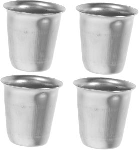 4pcs Stainless Steel Wine Glass Unbreakable Chalice for Travel Camping Outdoor Events Elegant Metal Goblet for Picnics Celebrations Religious Ceremonies