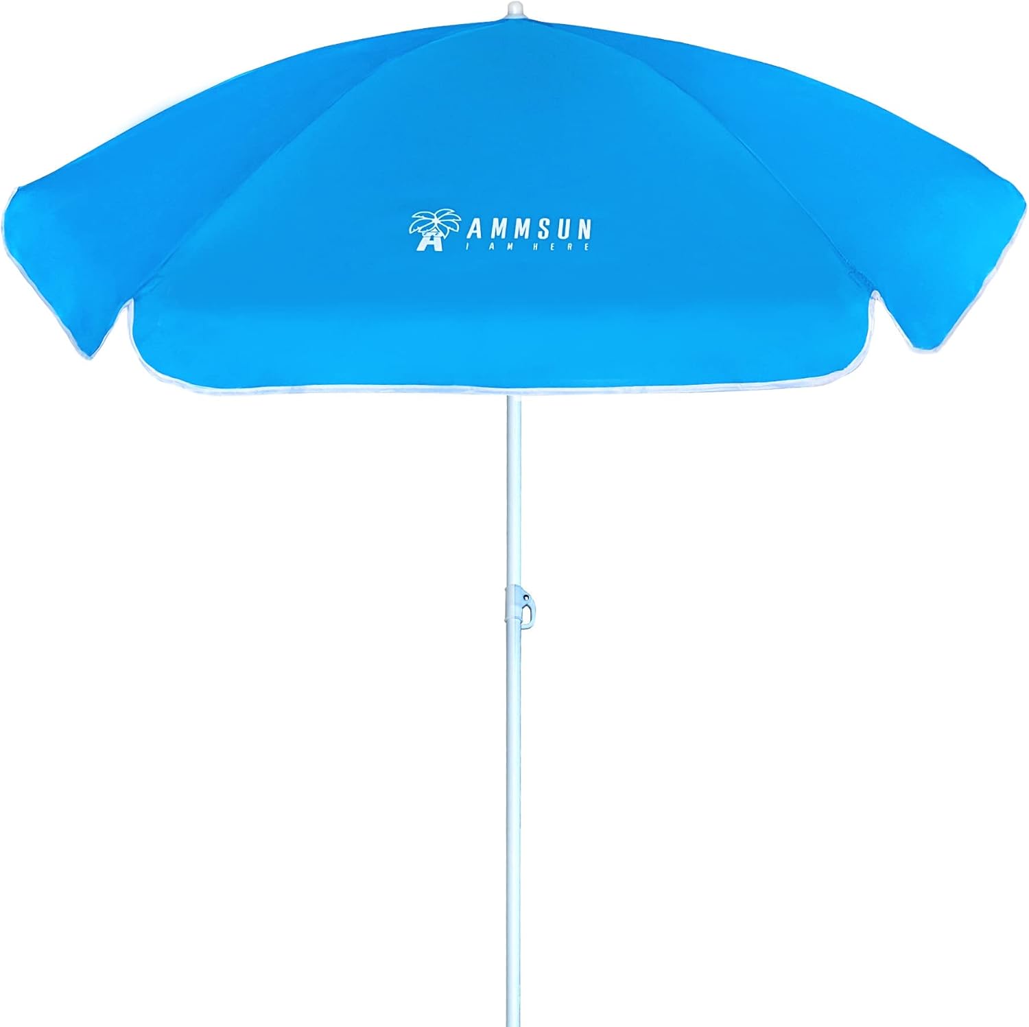 AMMSUN 5ft Seaside Beach Umbrella for Sand and Water Table - Kids Durable Umbrellas for children Beach Camping Garden Outdoor Play Shade