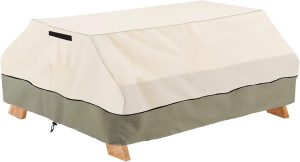 Bitubi 70 / 72 Inch Heavy Duty Waterproof Picnic Table Cover - 600D Tough Canvas Wind Dust Proof Anti-UV Outdoor Patio Table Bench Covers Winter