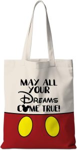 Classic Cartoon Mouse Tote Bag Cute Magic Mouse Themed Gifts Weekender Bag Shopping Bags Animal Lover Gifts for Women Friends Reusable Grocery Bags for Shopping Picnic Vacation Birthday Graduation