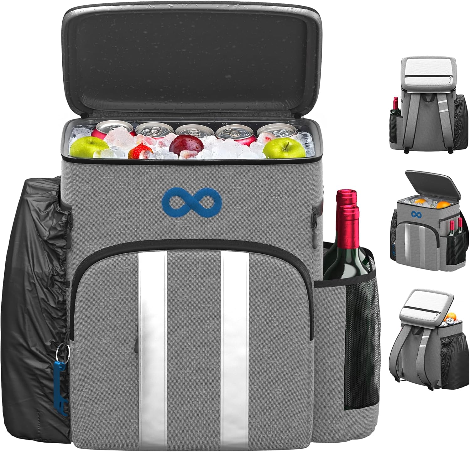 Everlasting Comfort Insulated Cooler Backpack - 54 Can, Leakproof Liner, Waterproof Zipper, Soft Backpack Cooler Bag for Men and Women - Beach, Picnic, Camping, Lunch