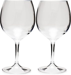 GSI Outdoors Nesting Red Wine Glass Set for Compact Storage and Comfortable Drinking, 15 fl. oz., 79312