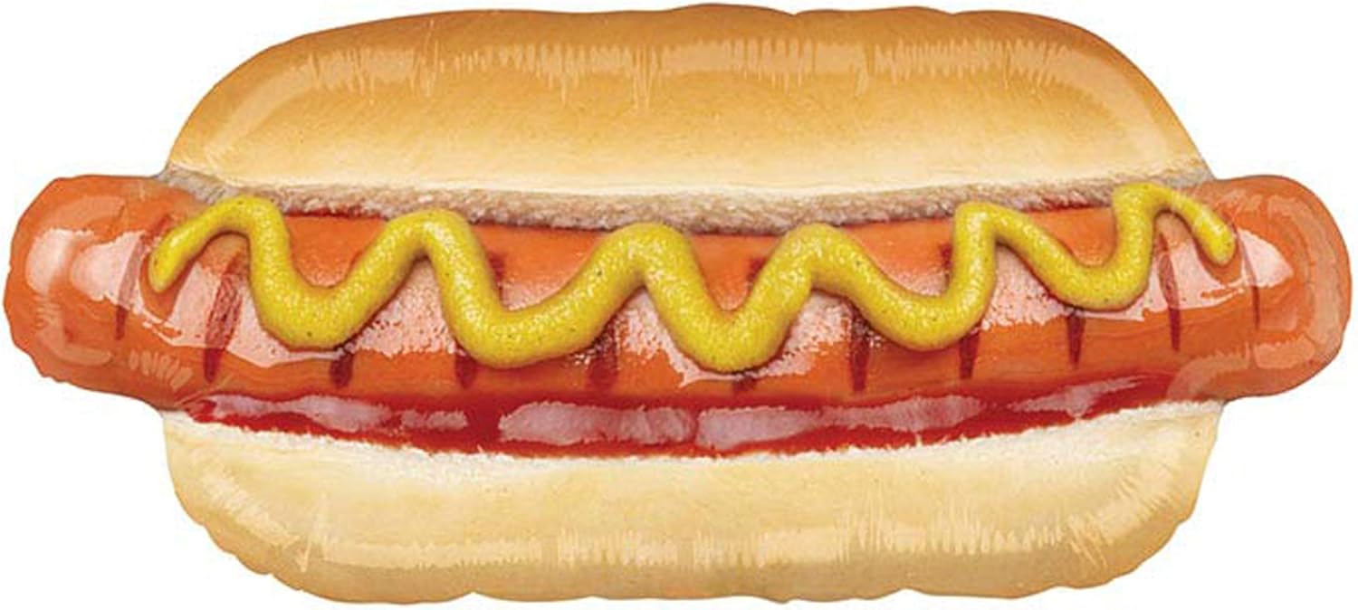 Hot Dog Jumbo 34" Foil Summer Picnic BBQ Party Balloon