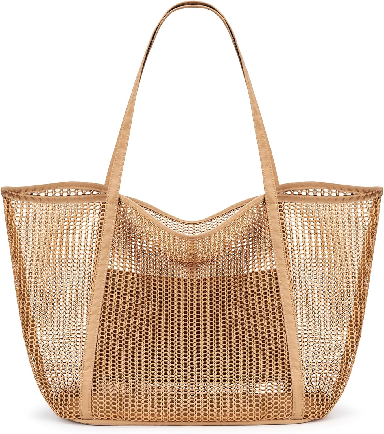 KALIDI FANCY FOREST Beach Mesh Tote Bag, Womens Shoulder handbag MAX 27L Grocery Bag