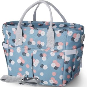 KIPBELIF Cute&Classy Roomy Insulated Lunch Bags for Women - Stylish & Functional Large Tote Adult Lunch Box for Working & Picnic