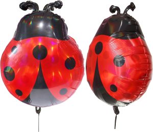 Ladybug Foil Balloon 24 * 19inch Ladybug Foil Balloons Perfect for Birthday Parties Baby Showers and Garden-Themed Events 2pcs