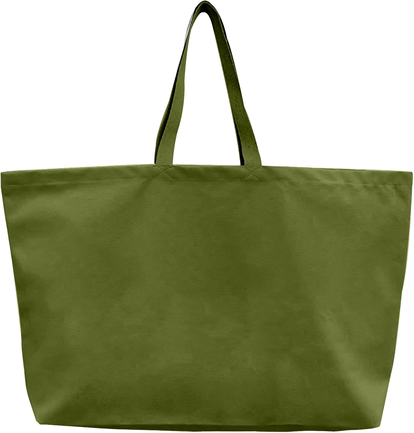 Large Canvas Tote Bag-Extra Big Shopping Beach Totes Bags Reusable Largest Grocery Plain Solid Bag 28"x8"x16"