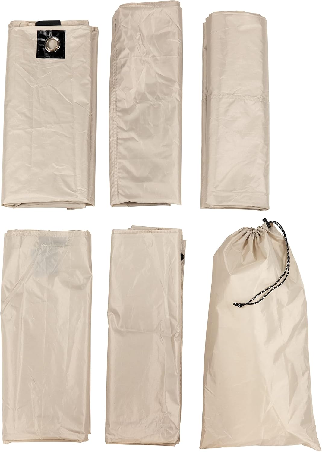 Lippert Picnic and Camping Gazebo Tent Wind Panels, Side Walls for Privacy, Brown (2021123290)
