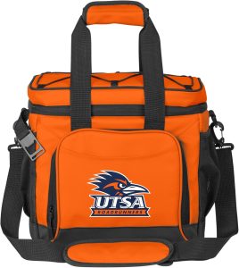Logo Brands NCAA Flex 24-Can Cooler - Heat-Sealed Leak-Proof Lining, Built-in Bottle Opener, Adjustable Shoulder Strap- Great for Tailgates & Picnics