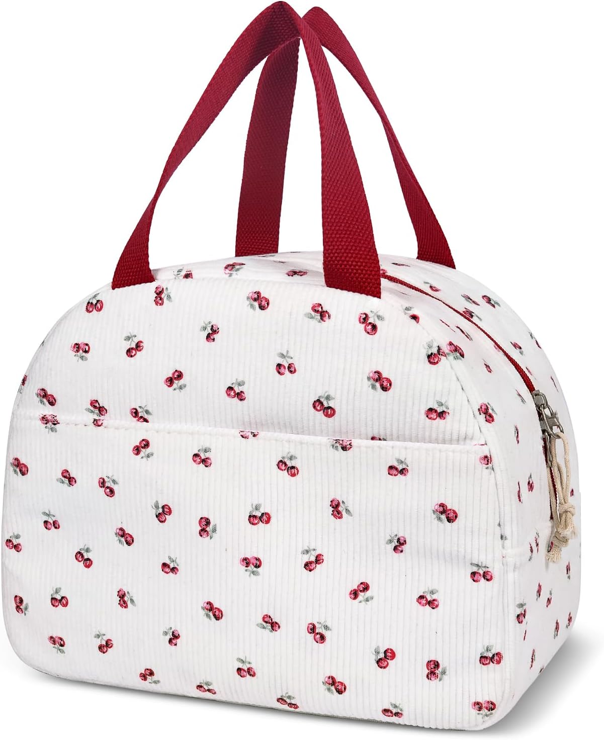 Lunch Box for Women,Cute Quilted Lunch Tote Bag,Reusable Insulated Lunch Box,Large Capacity Cooler Bag with Compartments for Work, Picnics or Travelling