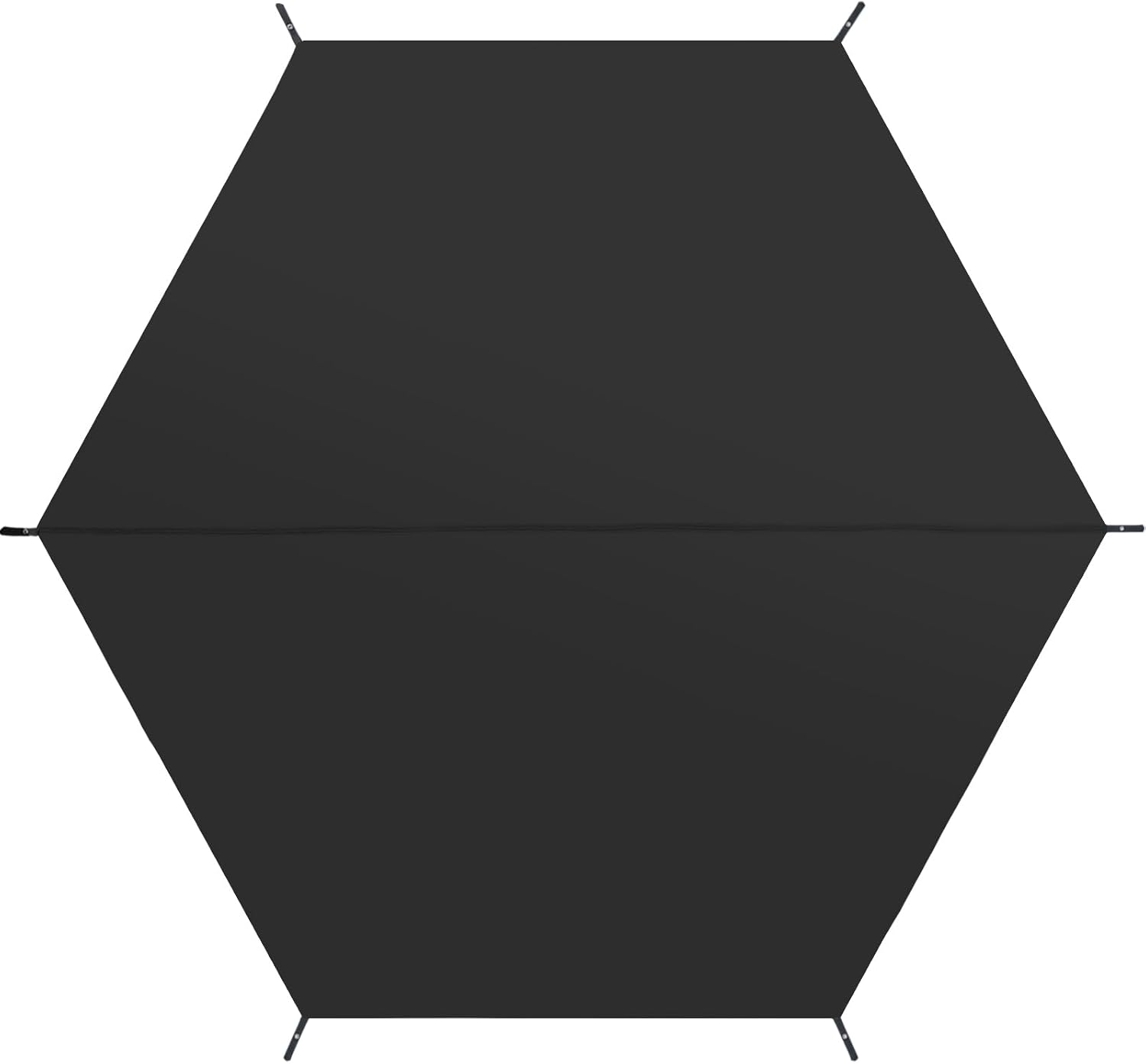 MASTERCANOPY Hexagonal Tent Footprint, 12x12FT Camping Footprint with Storage Bag