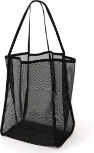 Mesh Beach Tote Bag for Sand Toys Kids Women Foldable Lightweight Durable Outdoor Shopping Travel Swim
