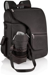 ONIVA Picnic Time Turismo Backpack Cooler With Water Bottle Carrier, Soft Cooler Travel Bag (Black)