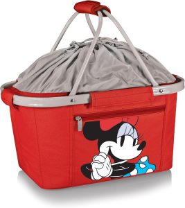 PICNIC TIME Metro Shopping Basket, Insulated Picnic Basket, Collapsible Market Basket, Utility Tote Cooler Bag