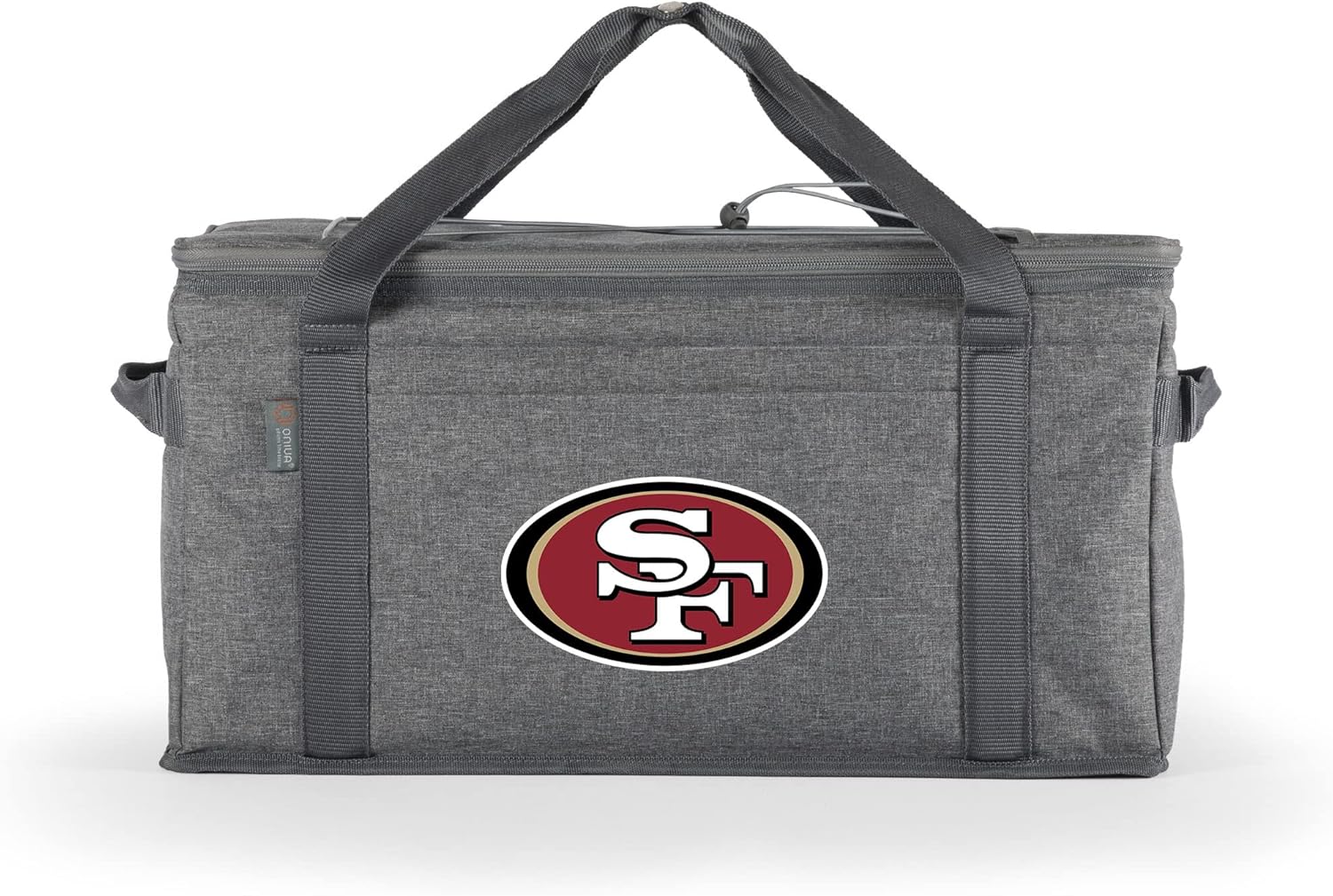 PICNIC TIME NFL 64 Can Collapsible Cooler, Large Insulated Soft Cooler Bag, Portable Beach Cooler with Shoulder Strap, (Heathered Gray)