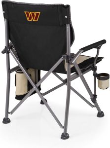PICNIC TIME NFL Unisex-Adult NFL Outlander Folding Camping Chair with Cooler, Heavy Duty Beach Chair