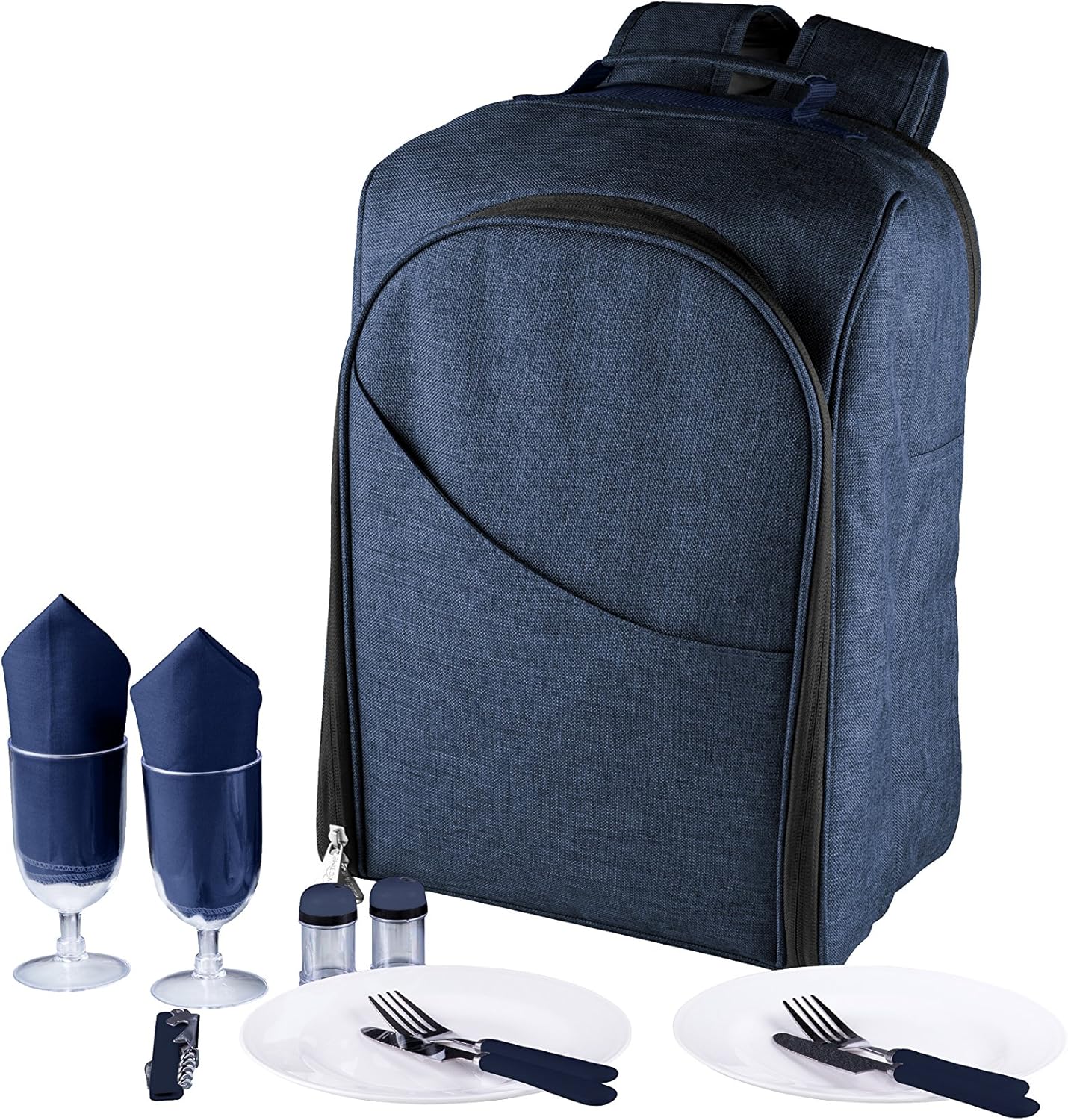 PICNIC TIME - PT-Colorado Picnic Backpack - Backpack Cooler with Picnic Set - Picnic Cooler