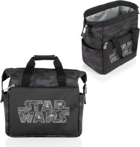 PICNIC TIME Star Wars On The Go Lunch Bag, Soft Cooler Lunch Box, Insulated Lunch Bag, (Black Camo) 10 x 6 x 10.5