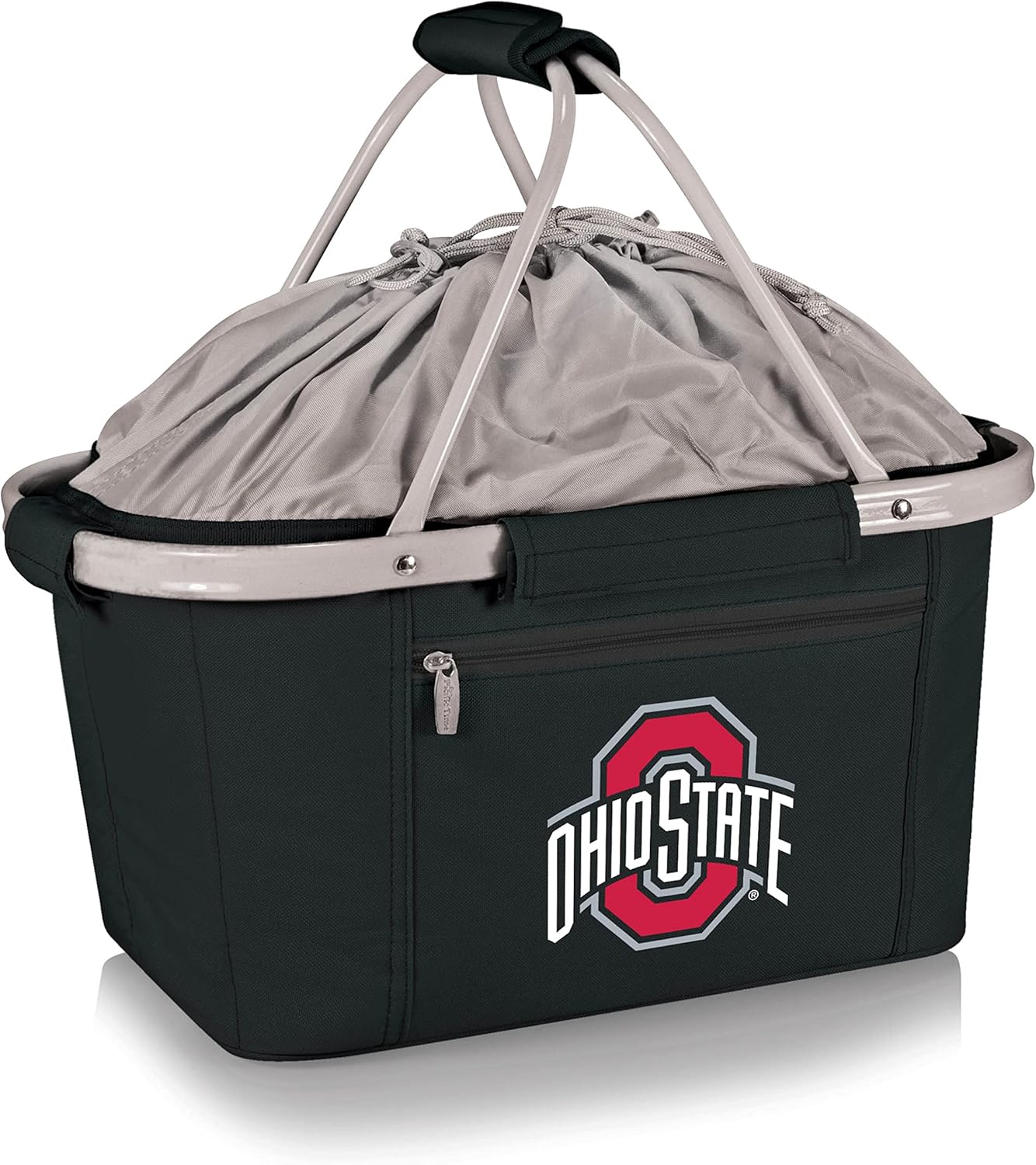 Picnic Time 645-00-175-444-0 Ohio State Buckeyes Osu NCAA Aluminum Frame Metro Picnic Basket
