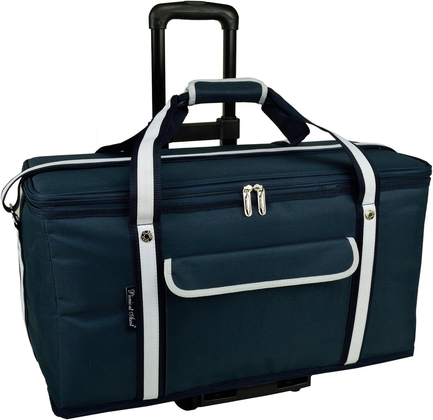 Picnic at Ascot Travel Cooler with Wheels- 64 Can Capacity- Collapsible Leakproof Cooler- Designed & Quality Approved in The USA