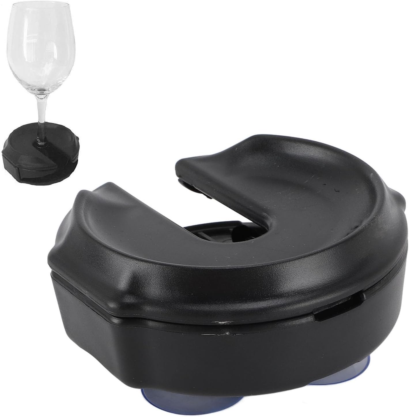 Portable Cupholder, Wine Glass Holder for Shower, Suction Cup Bathtub Wine Glass Holder with 3 Attachments, Outdoor Portable Wine Glass Holder Suction Cup Drink Holder for Hot Tubs