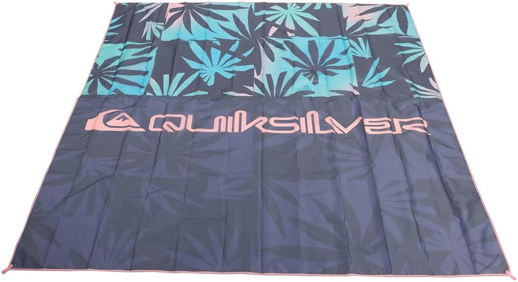 Quiksilver Sand-Free Beach Mat – Large Waterproof Outdoor Picnic Blanket, Lightweight Foldable Mat for Beach, Camping, Park, or Travel – Fits 4-6 People, Quick-Dry, Durable