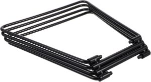 SUPVOX Outdoor Camping Box Hiking Cooler Stand Portable Cooler Holder Stand Picnic Cooler Rack Picnic Cooler Storage Rack Hiking Cooler Rack Folding Cooler Stand Black Stainless Steel