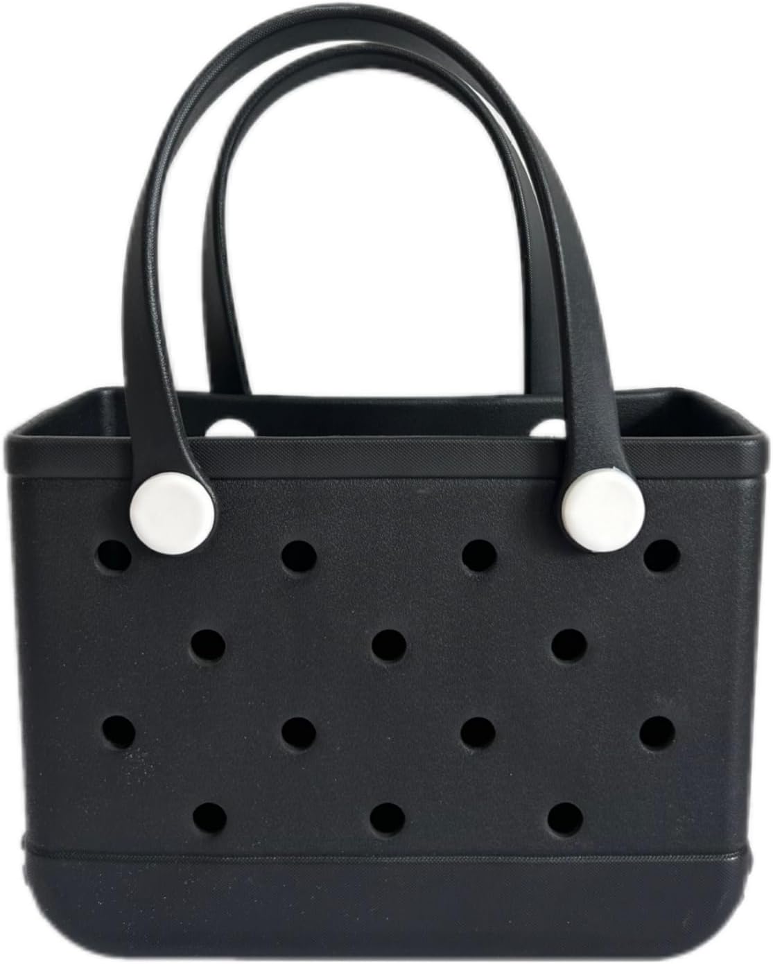 Small Rubber Beach Bag, EVA Waterproof Beach Tote, Sandproof Small Size Travel Handbag for Sports Gym Travel Market Outdoor