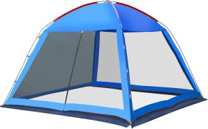 Spacious Screen House Pop Up Screened Camping Tent 10 x 10 Ft 6 Person 12x 12 Ft 8 Persons Waterproof Removable Camping Canopy Camping Tent Screen Event Shelter Gazebos for Patios