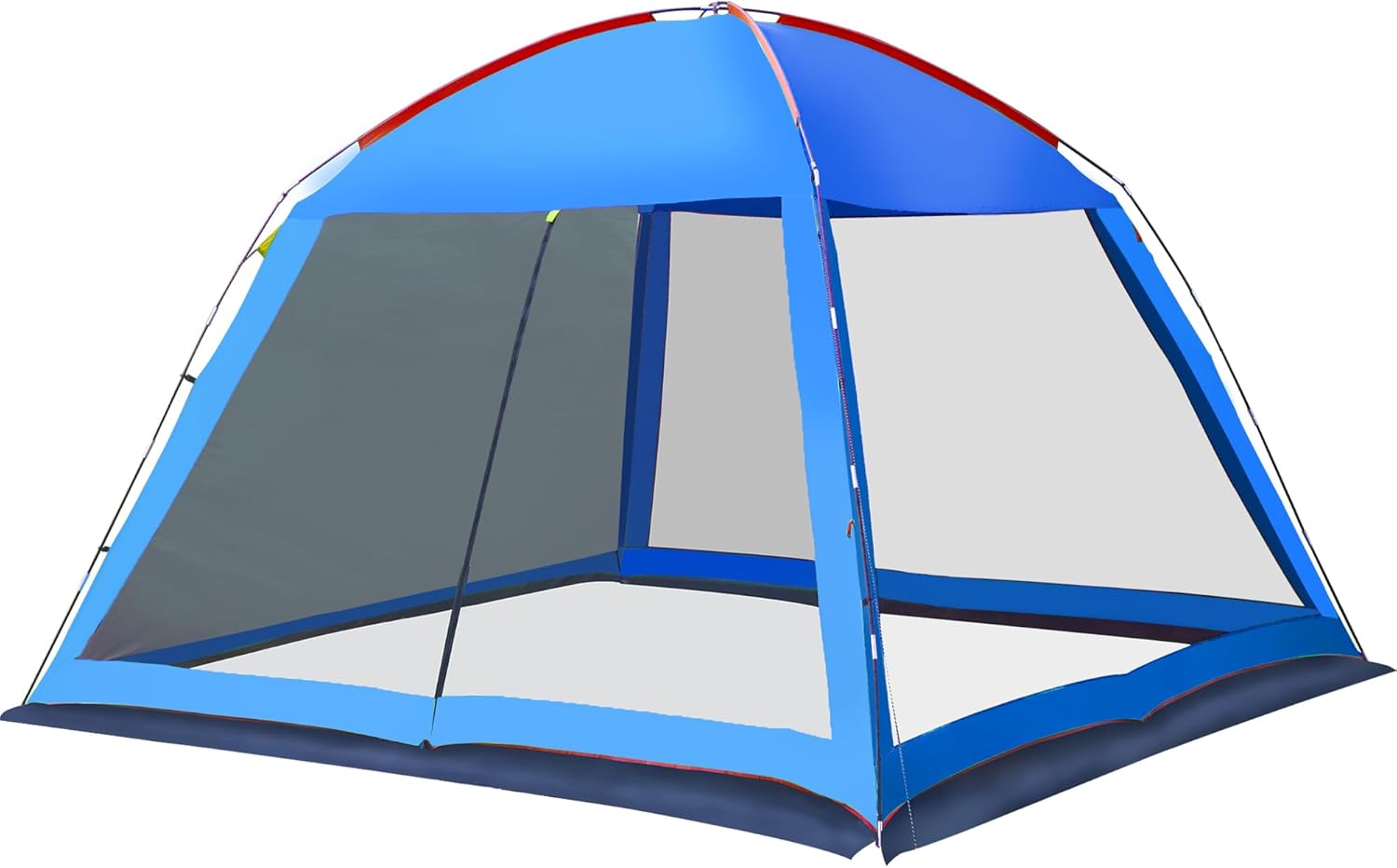 Spacious Screen House Pop Up Screened Camping Tent 10 x 10 Ft 6 Person 12x 12 Ft 8 Persons Waterproof Removable Camping Canopy Camping Tent Screen Event Shelter Gazebos for Patios
