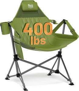 TIMBER RIDGE Hammock Camping Chair, Oversized Swinging Chair with Adjustable Back and Seat Height, Portable Folding Rocking Camping Chair for Outdoor Lawn, Backyard and Patio, Supports 400lbs