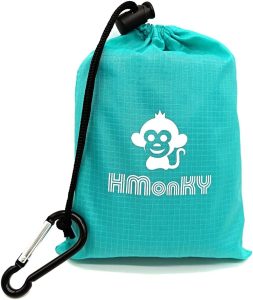 Ultra Picnic Blanket- Portable Pocket Picnic Sheet for Outdoor Multiple Use,Best Mat for Travel & Festivals, Lightweight Waterproof & Quick Drying with 4 Portable Tent Pegs (Blue)