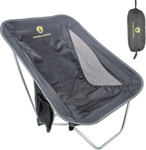 Ultralight Folding Camping Chair Low Lightweight Foldable Camp Chairs with Carry Bag for Hiking, Backpacking, Picnic, Outdoor Concert, Sports Events, Beach
