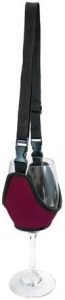 Wine Glass Holder Necklace - Stemstrap (Burgundy)