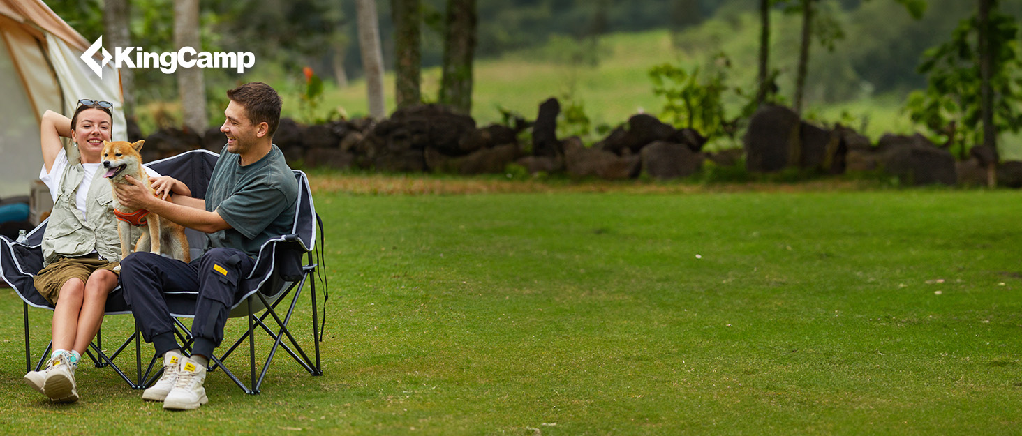 double camping chair