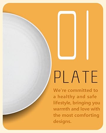 wheat straw dinnerware wheat straw plates dinner plates plastic plates reusable plates set