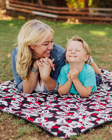 picnic table umbrella picnic blanket wagon