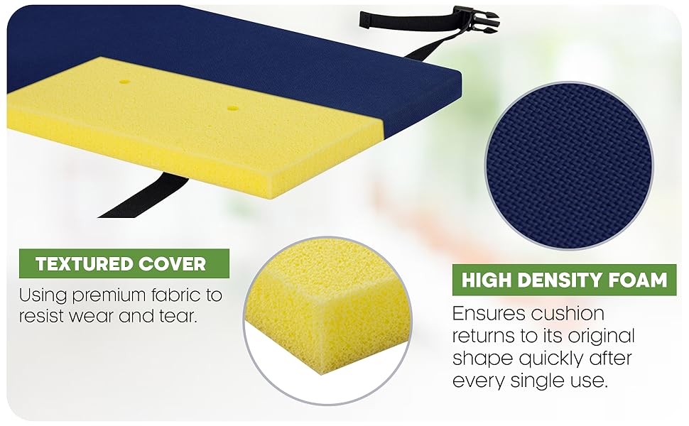 6 ft bench cushion picnic padded 72 inch outdoor cover long