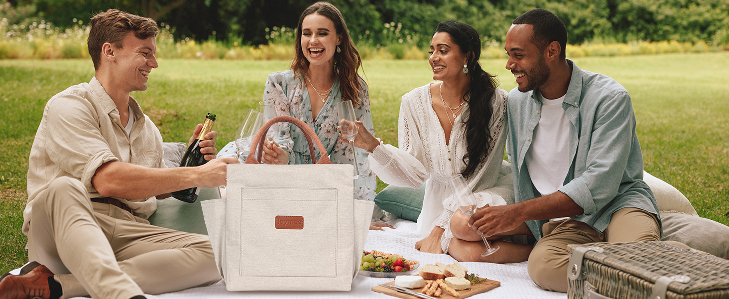 Lunch Bag box Women Insulated Reusable Large Spacious travel Work Picnic Beach Outdoor Camping