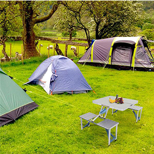 Portable Folding Joined Table and Chairs Set